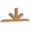 Ekena Millwork Saratoga Smooth Timber Gable Bracket, Western Red Cedar, 96"W x 32"H x 5 1/2"D x 5 1/2"F, 8/12 Pitch GBW096X32X0606SAR00SWR - alternate 3
